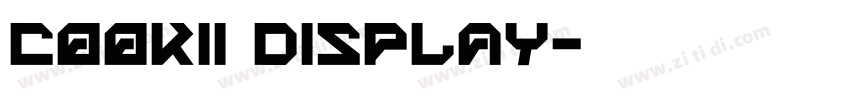 Cookii Display字体转换